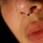 Septum Nose Ring Cuff With Ball (silver) - No..