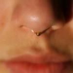 Septum Nose Ring Cuff With Ball (gold) - No..