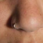 Nose Ring Cuff (silver) Body Jewelry - No Piercing..
