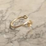 Lip Ring Cuff (gold) Plain - No Piercing Required