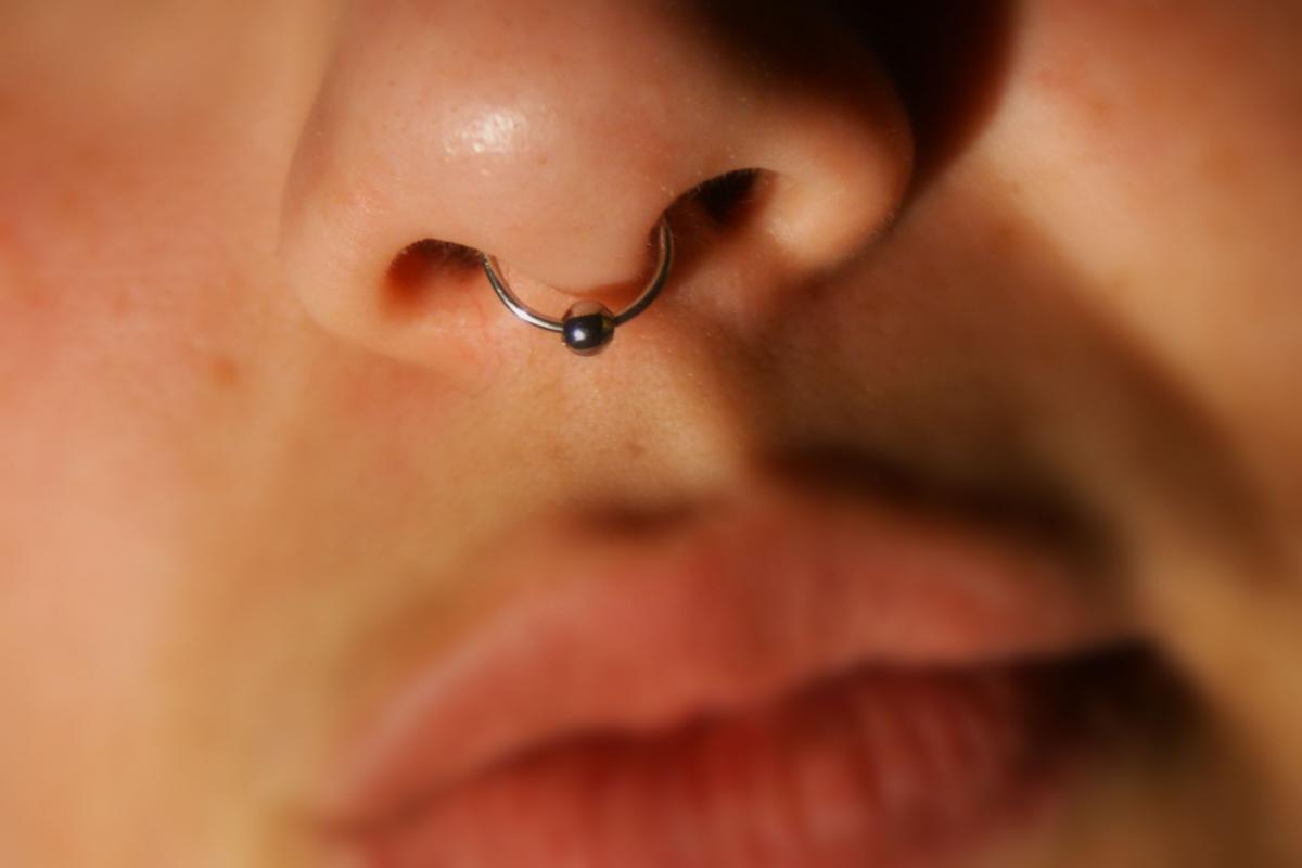 Septum Nose Ring Cuff With Ball (silver) - No Piercing Required