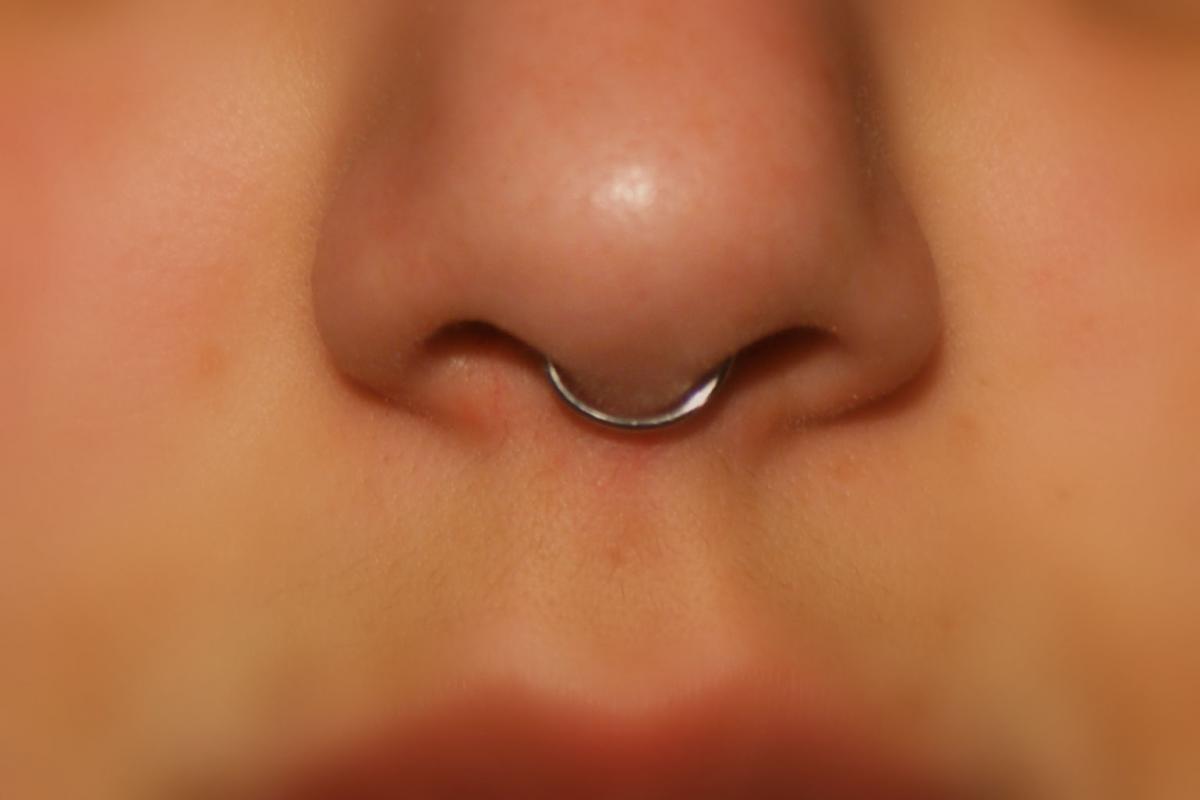 Sterling Silver Septum Nose Ring Cuff No Piercing Required on Luulla